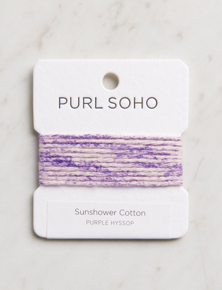 Sunshower Cotton Color Cards, Purple Hyssop