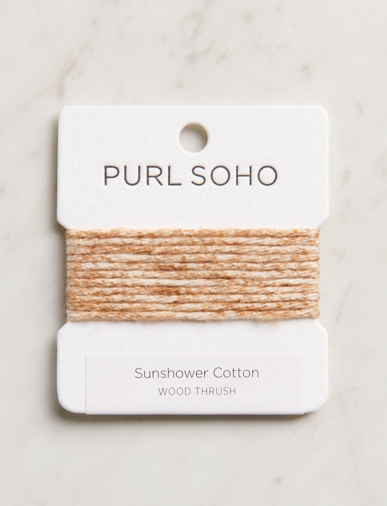 Sunshower Cotton Color Cards, Wood Thrush