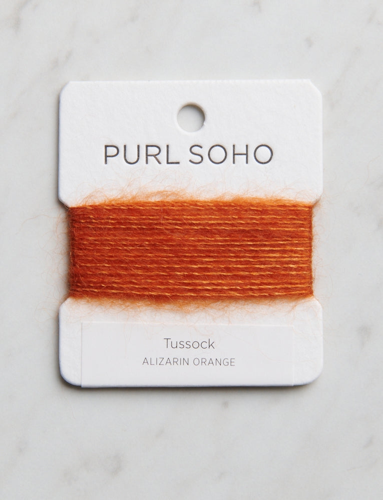 Tussock Color Cards, Alizarin Orange