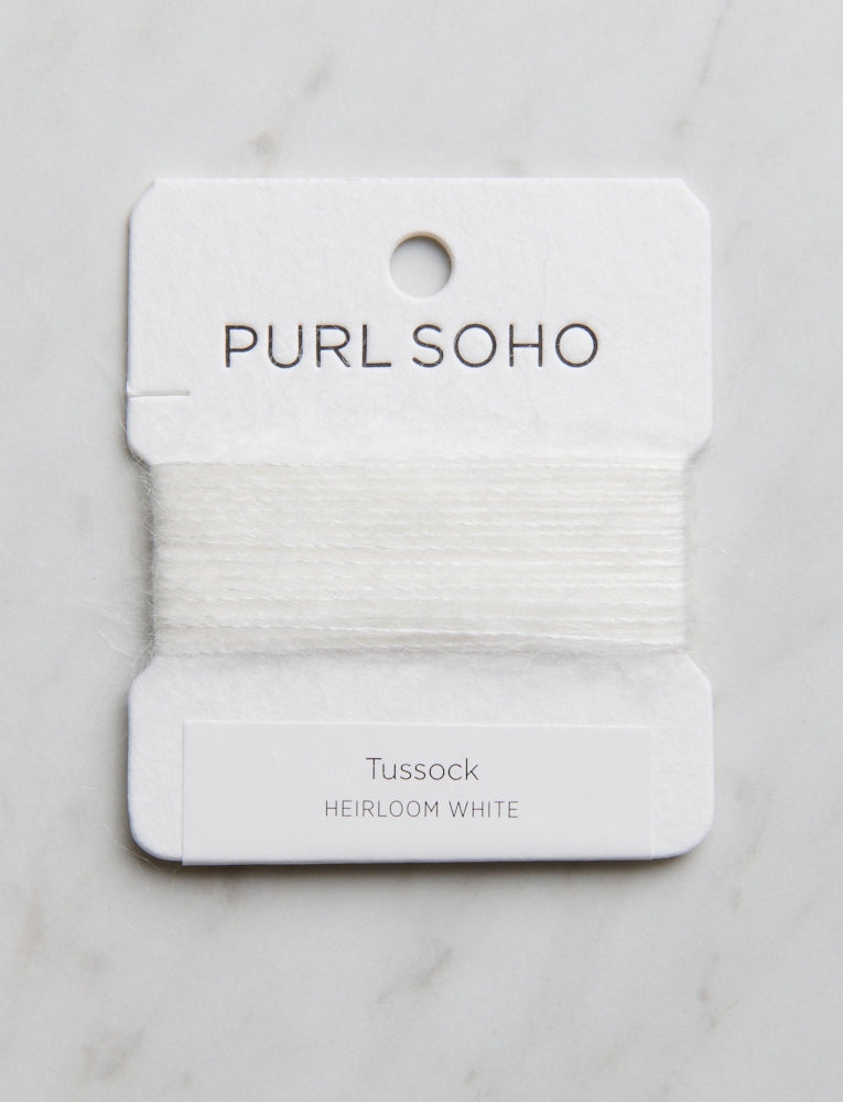 Tussock Color Cards, Heirloom White