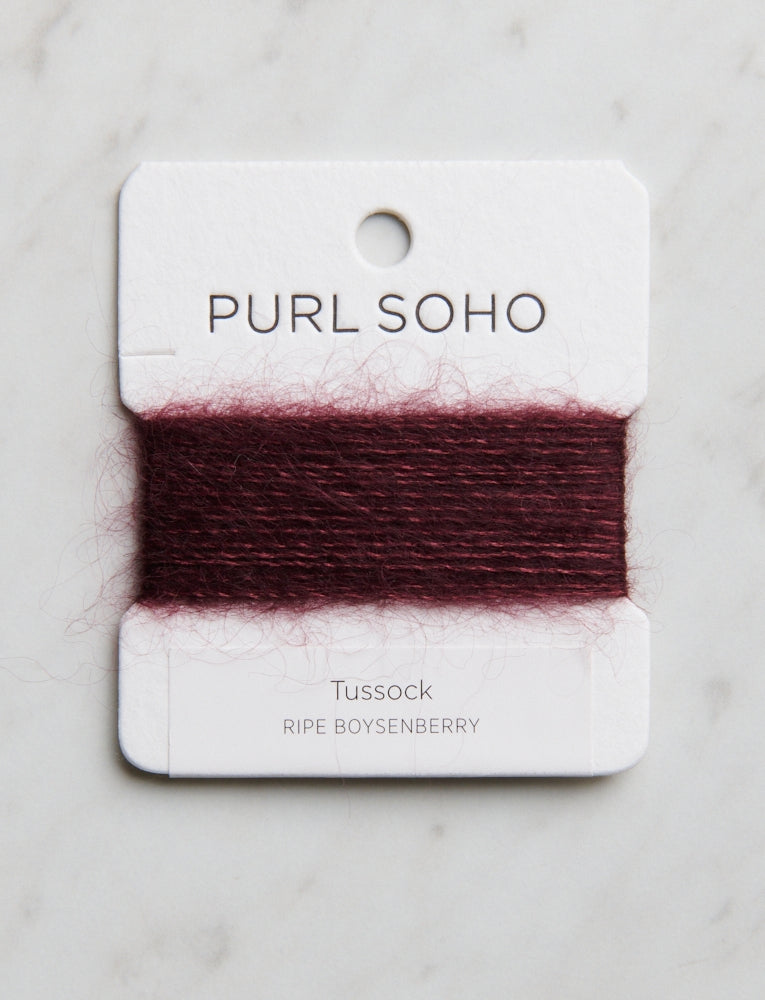 Tussock Color Cards, Ripe Boysenberry