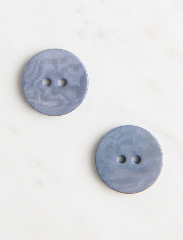 Large Corozo Button, 3/4-inch, Gray Denim