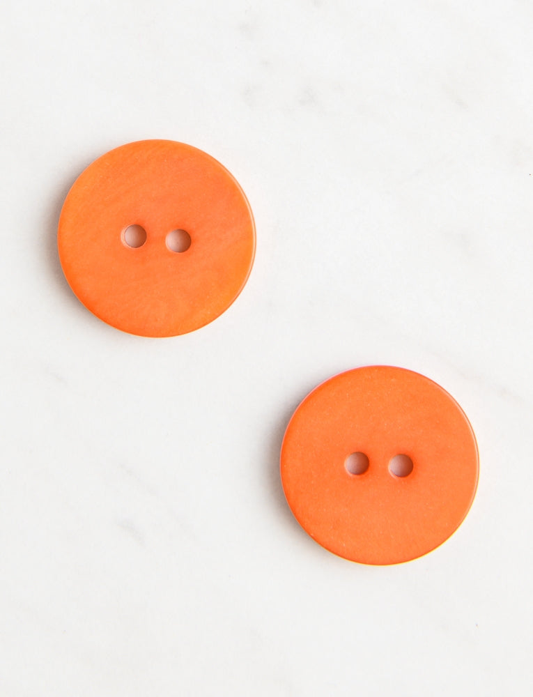 Large Corozo Button, 3/4-inch, Kiln Red