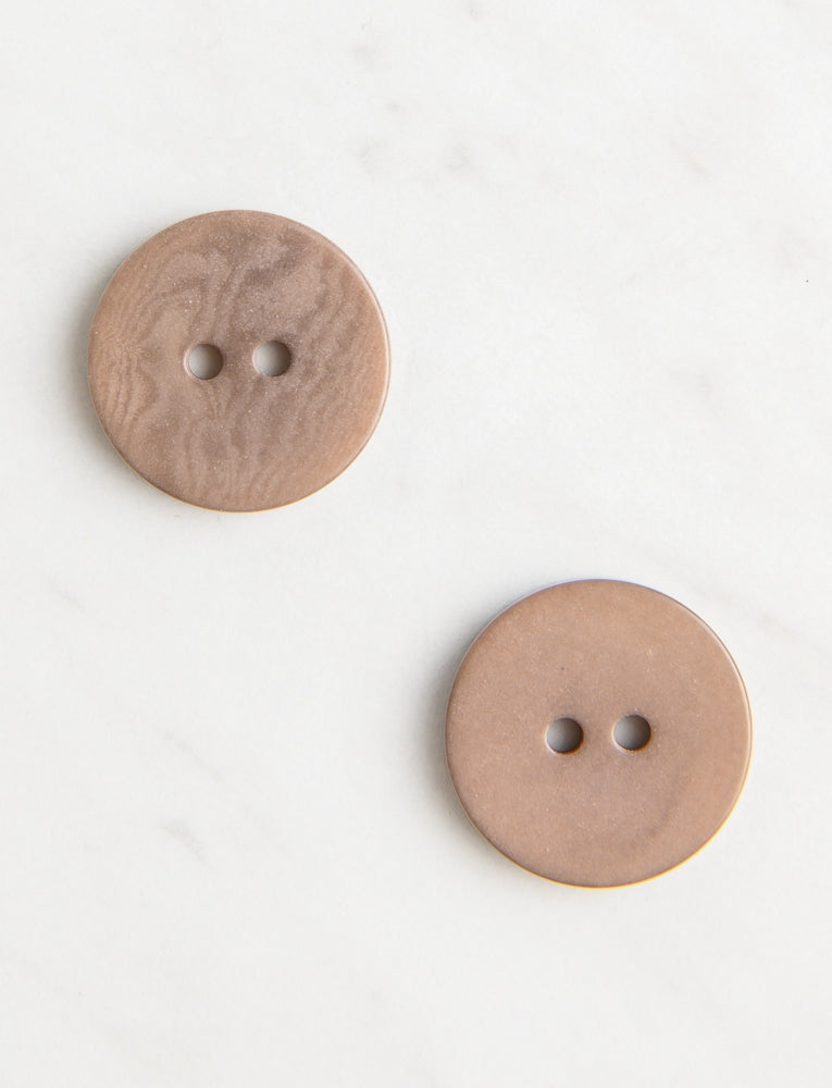 Large Corozo Button, 3/4-inch, Twig Brown