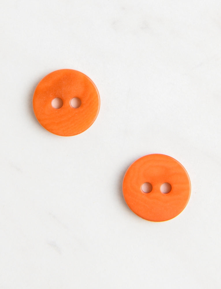 Medium Corozo Button, 1/2-inch, Kiln Red