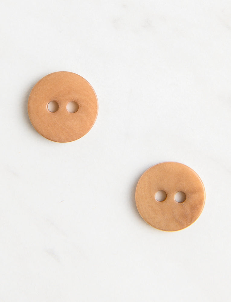 Medium Corozo Button, 1/2-inch, Simply Camel