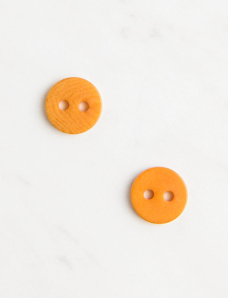 Small Corozo Button, 3/8-inch, Raw Sienna