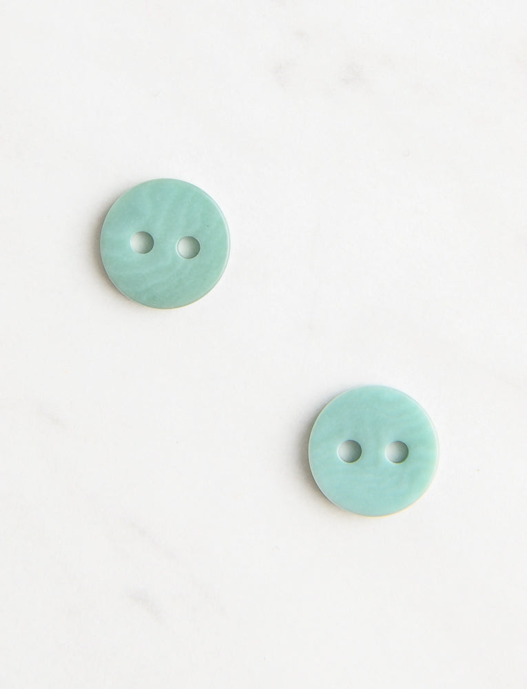 Small Corozo Button, 3/8-inch, Vintage Celadon