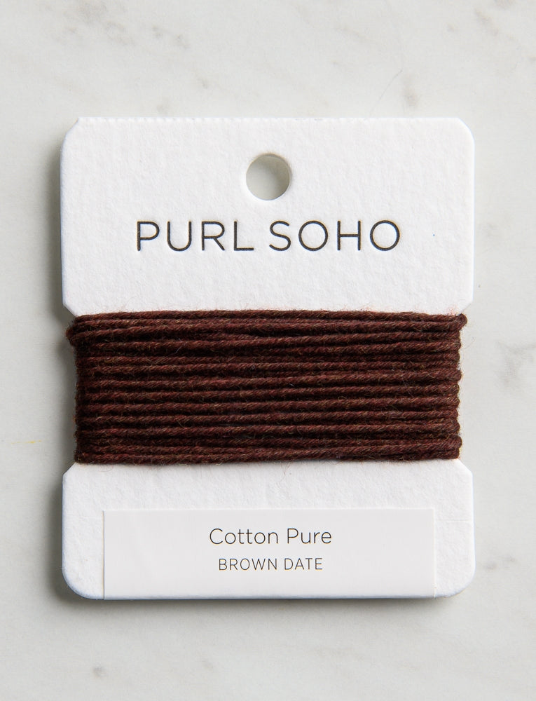 Cotton Pure Color Cards, Brown Date