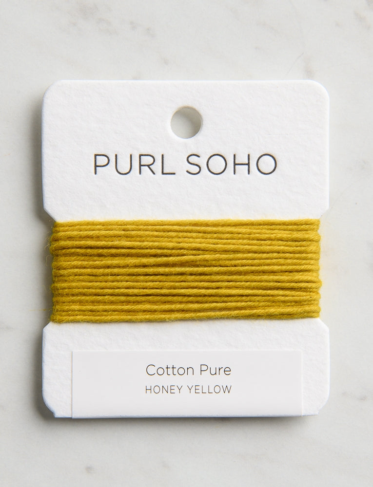 Cotton Pure Color Cards, Honey Yellow