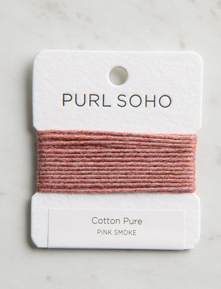 Cotton Pure Color Cards, Pink Smoke