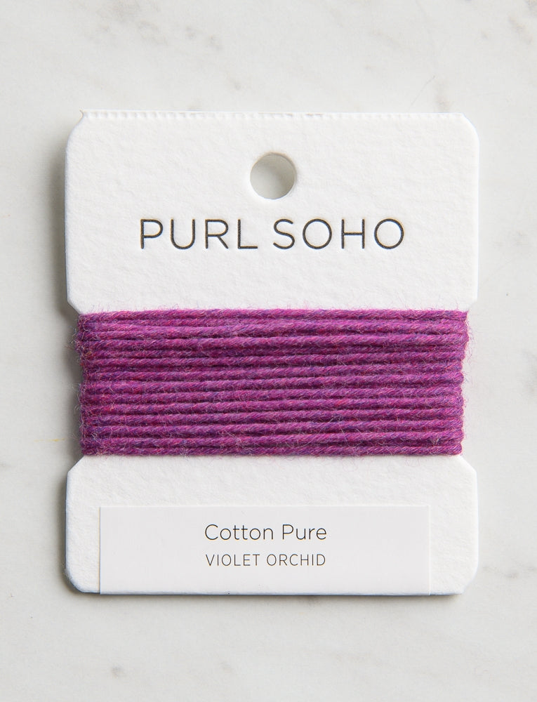 Cotton Pure Color Cards, Violet Orchid