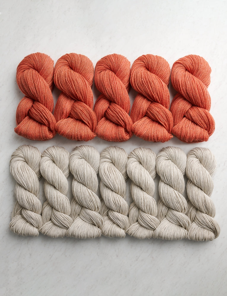 Double Knit Blanket Bundle, Guava Earth + Dove Gray, Throw