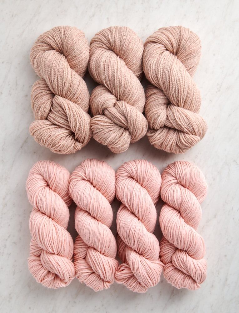 Double Knit Blanket Bundle, Pink Dawn + Peony Pink, Crib