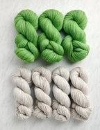 Double Knit Blanket Bundle, Tree Frog + Dove Gray, Crib