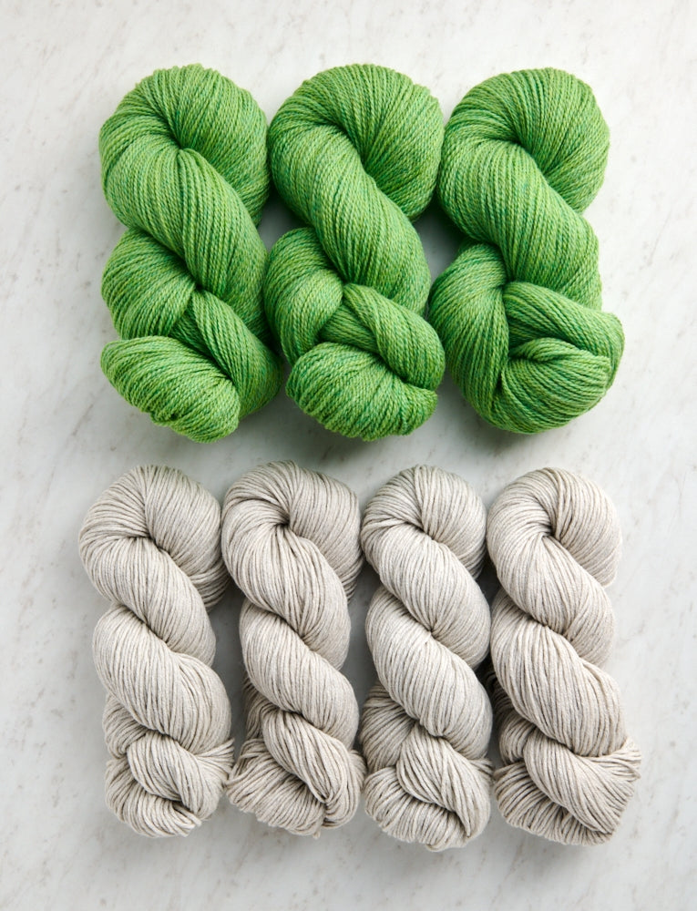 Double Knit Blanket Bundle, Tree Frog + Dove Gray, Crib