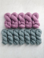 Double Knit Blanket Bundle, Wild Heath + Winter Sage, Throw