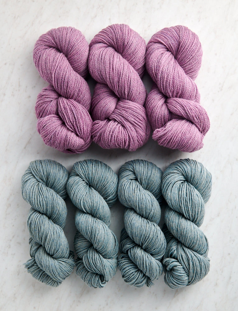 Double Knit Blanket Bundle, Wild Heath + Winter Sage, Crib