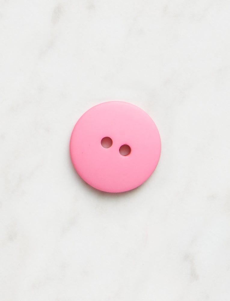 Large Round Button, 3/4 inch, Bubblegum Pink