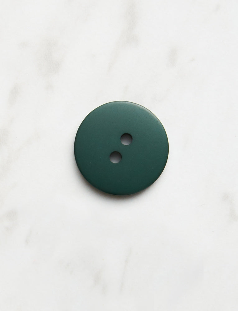 Large Round Button, 3/4 inch, Forest Green