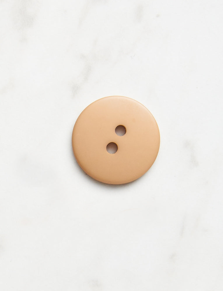 Large Round Button, 3/4 inch, Khaki