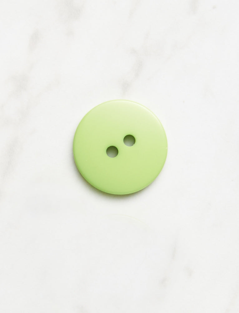Large Round Button, 3/4 inch, Lime