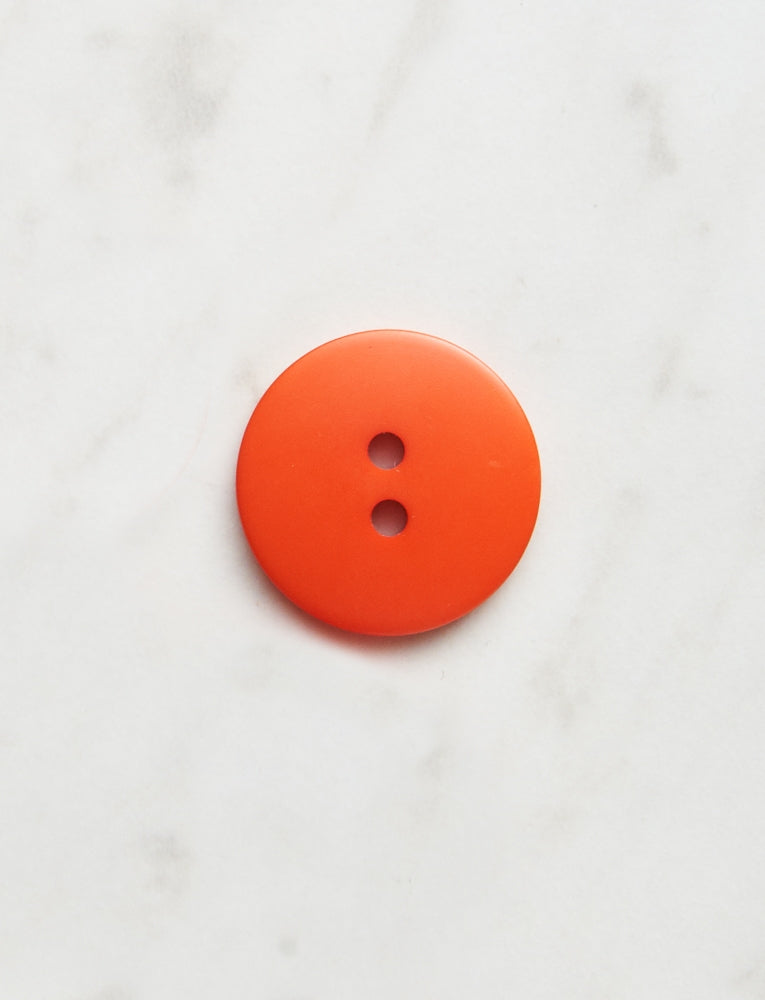 Large Round Button, 3/4 inch, Orange