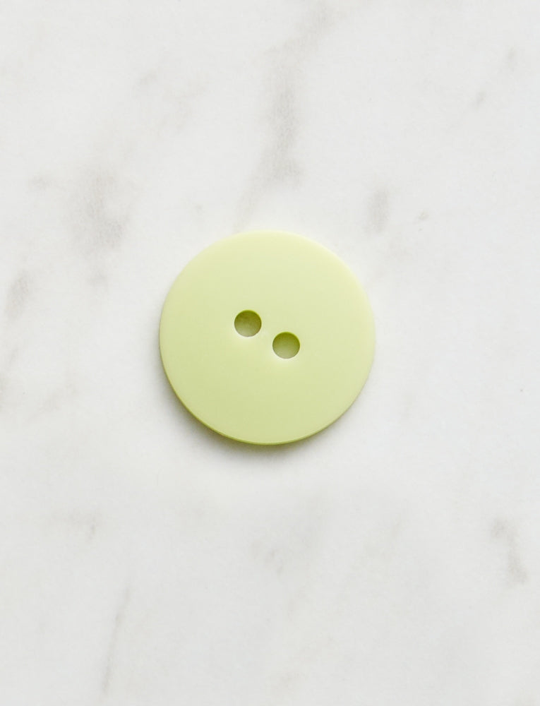 Large Round Button, 3/4 inch, Pastel Lime