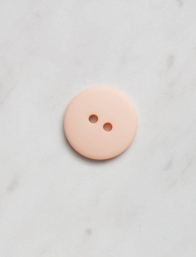 Large Round Button, 3/4 inch, Pastel Peach