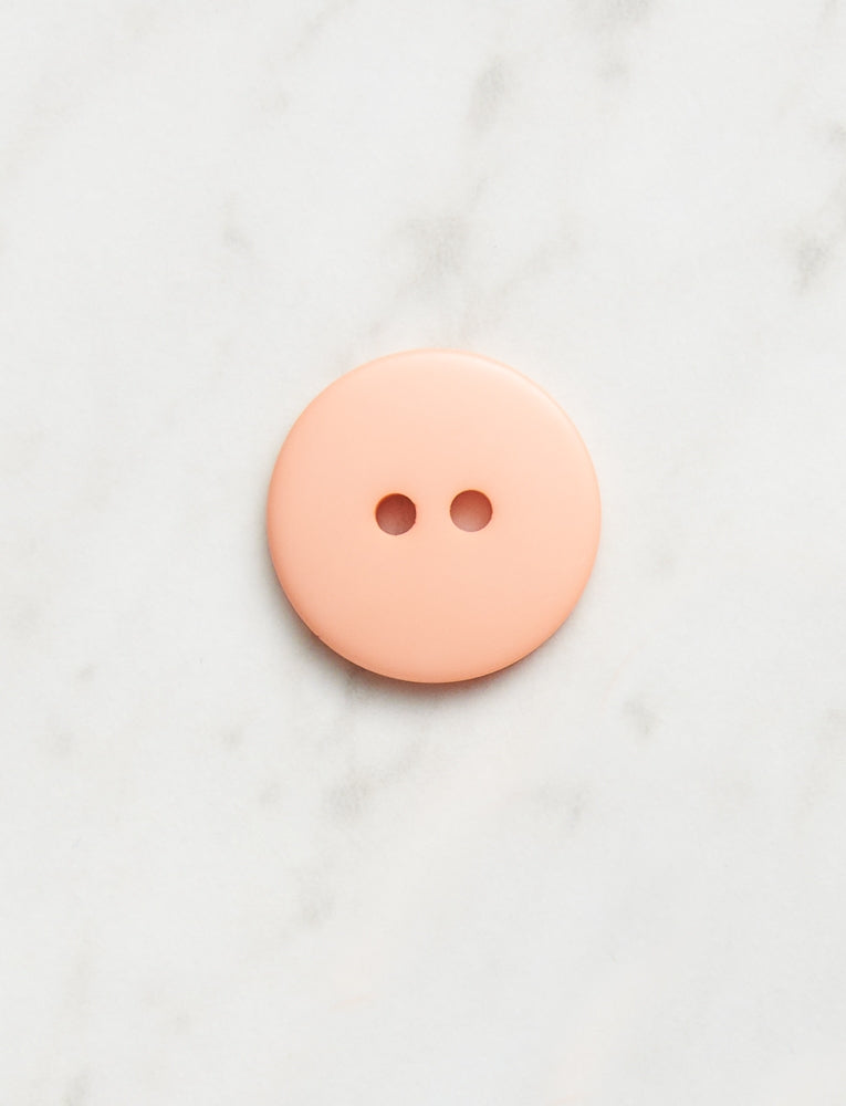 Large Round Button, 3/4 inch, Peach