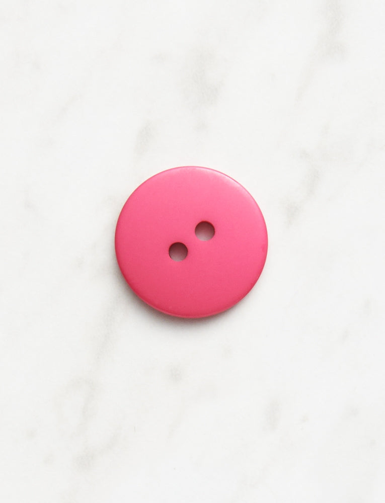 Large Round Button, 3/4 inch, Pink