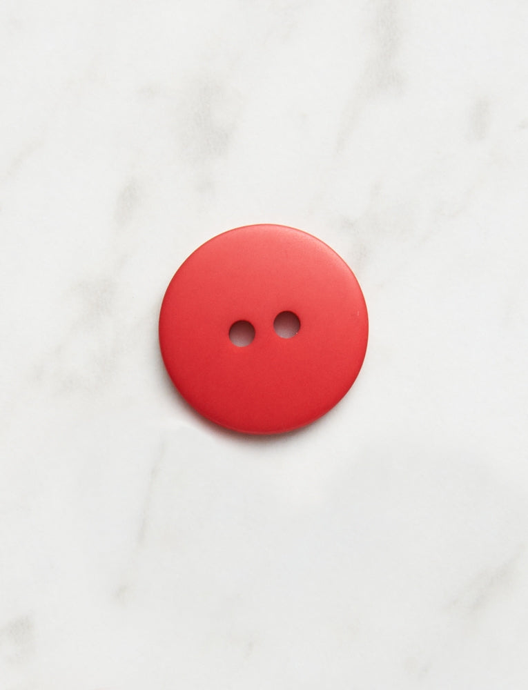 Large Round Button, 3/4 inch, Red