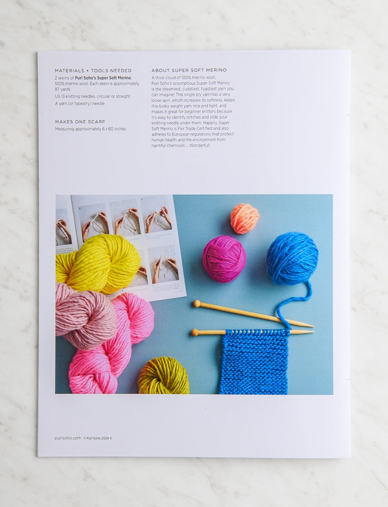 Learn To Knit Pattern