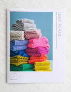 Learn To Knit Pattern, hard copy only