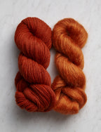 Line Weight + Tussock Bundle, Kiln Red + Alizarin Orange
