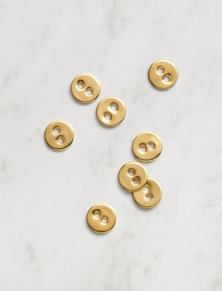 Little Brass Button, 3/8 inch