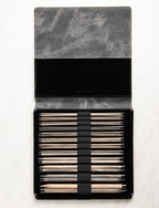 Driftwood Straight Knitting Needle Sets, 10 inch Set, Gray Denim Cover