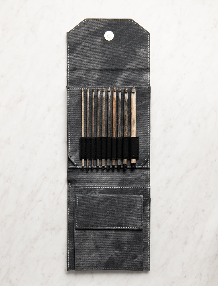Driftwood Crochet Hook Set, Gray Denim Cover