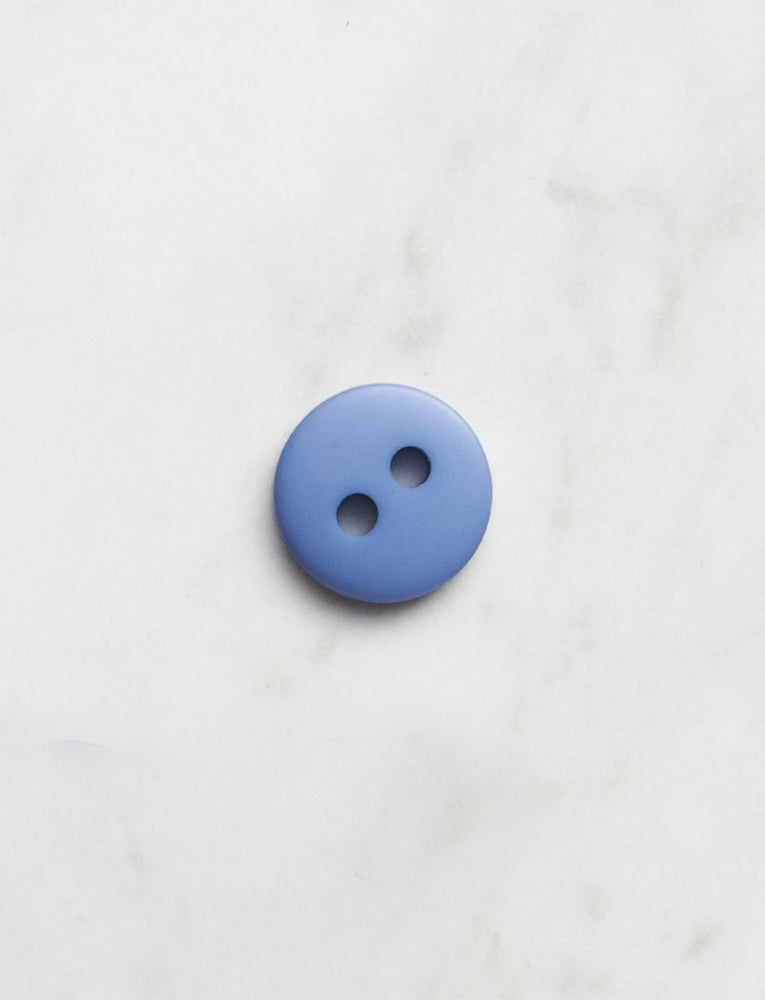 Medium Round Button, 1/2 inch, Blue