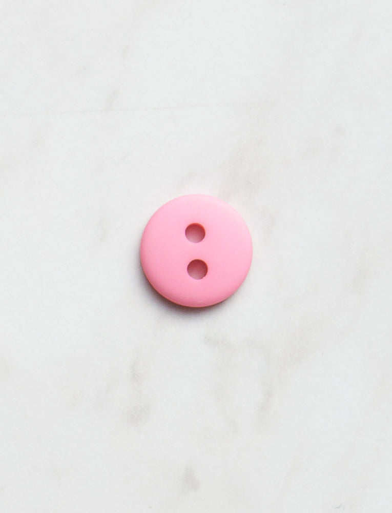 Medium Round Button, 1/2 inch, Bubblegum Pink