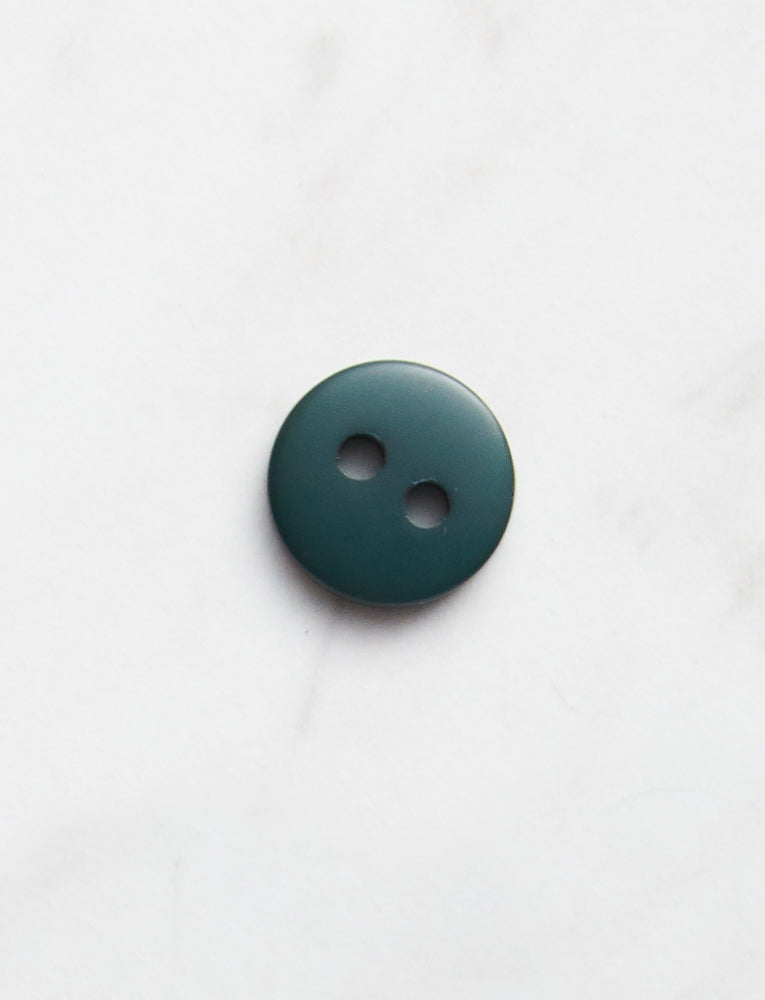 Medium Round Button, 1/2 inch, Forest Green