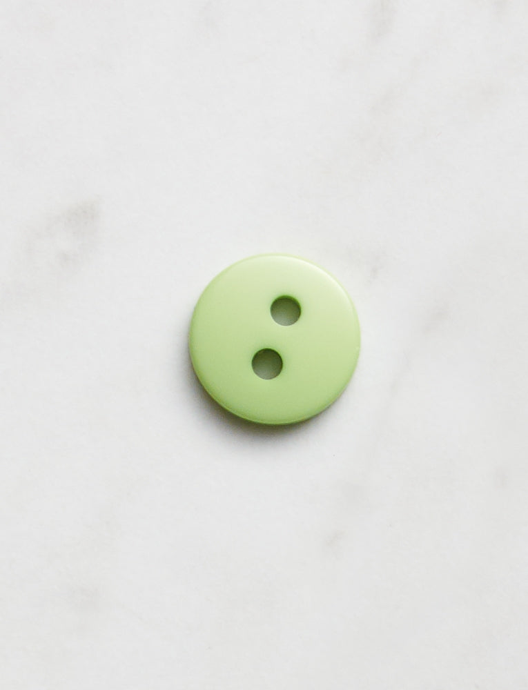 Medium Round Button, 1/2 inch, Lime