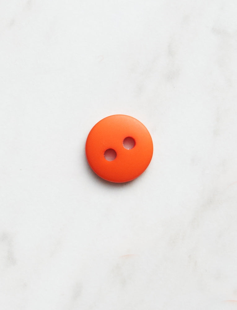 Medium Round Button, 1/2 inch, Orange