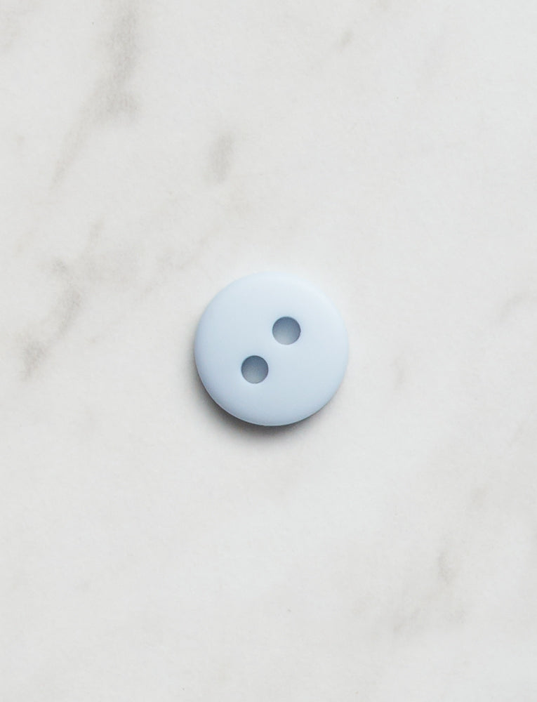 Medium Round Button, 1/2 inch, Pastel Blue