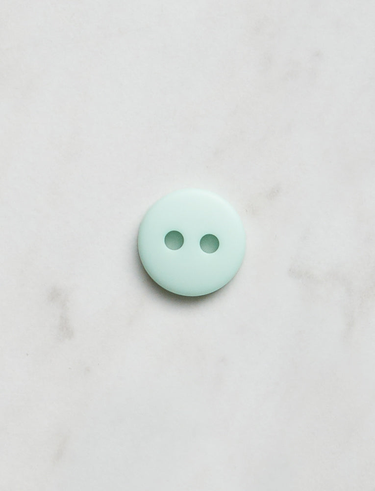 Medium Round Button, 1/2 inch, Pastel Green