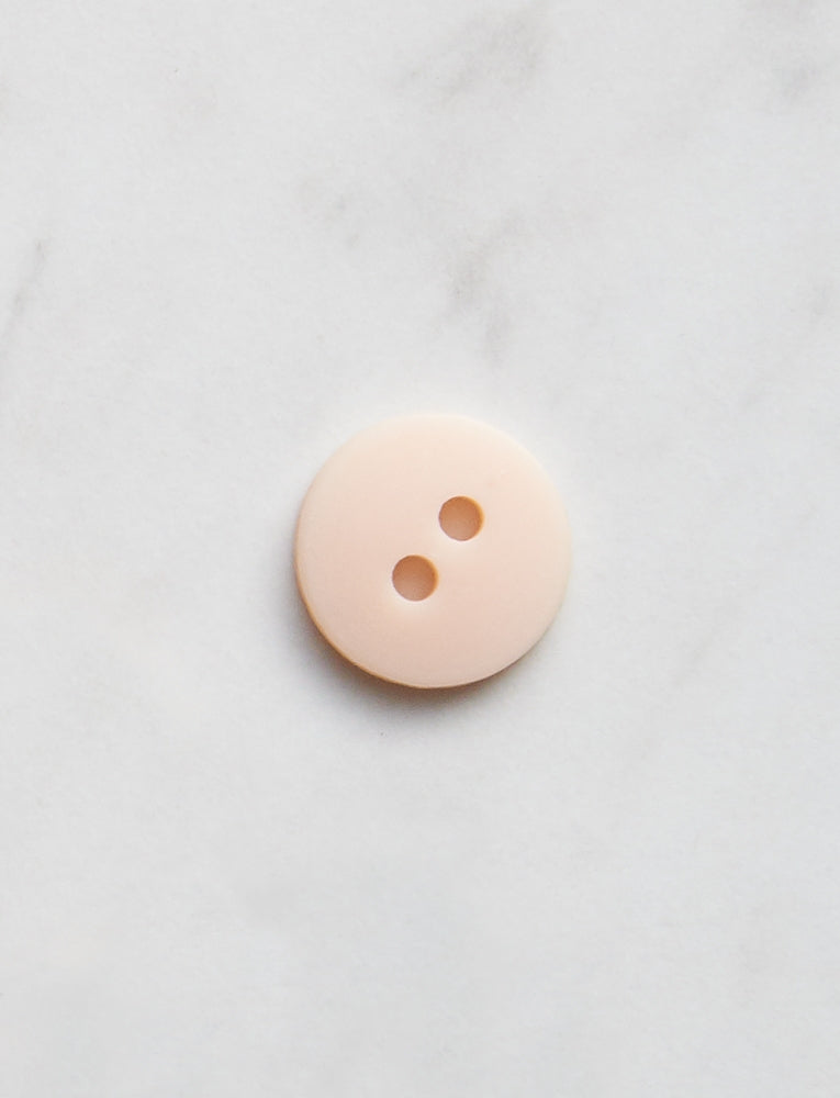 Medium Round Button, 1/2 inch, Pastel Peach