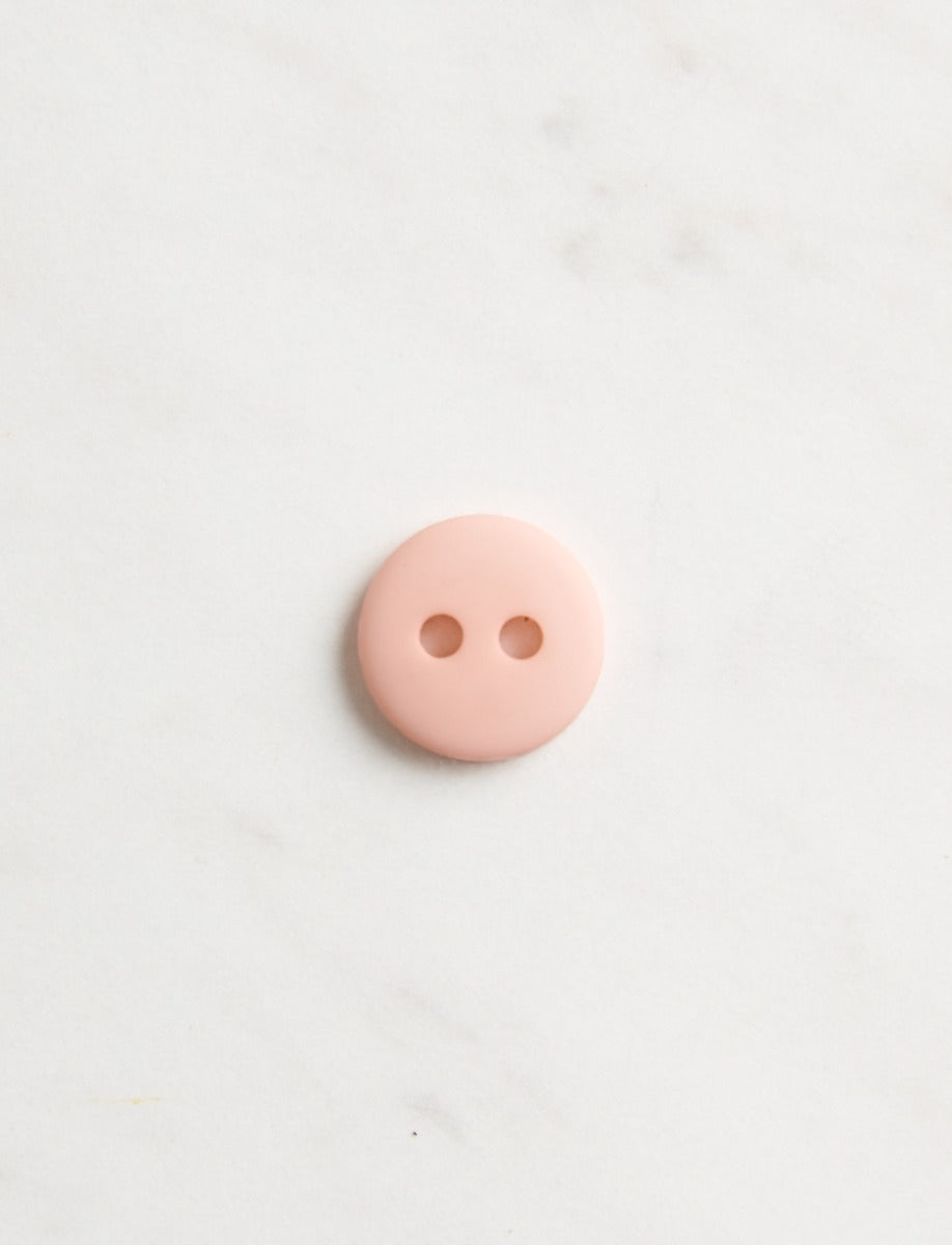 Medium Round Button, 1/2 inch, Peach