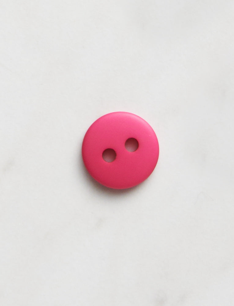Medium Round Button, 1/2 inch, Pink