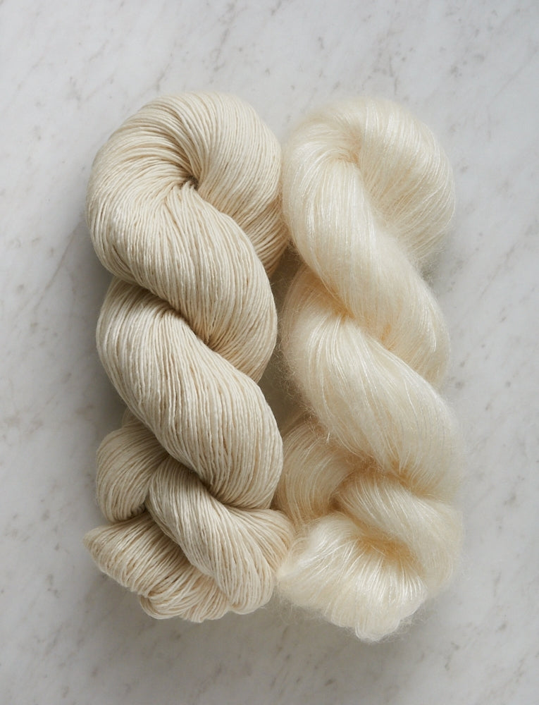 Line Weight + Tussock Bundle, Heirloom White + Heirloom White