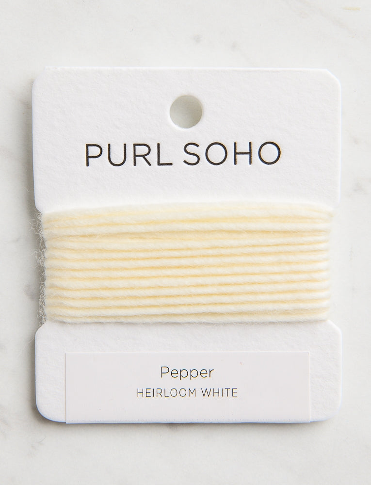 Pepper Color Cards, Heirloom White
